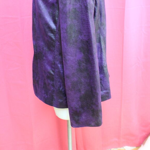 #580B Chico's Purple Dress Jacket Size 3 (16) - Picture 7 of 10